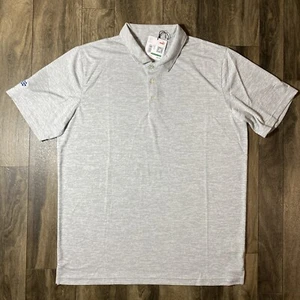 Puma Golf Men's Icon Heather Gray L Performance Sports Polo Stretch Activewear - Picture 1 of 18