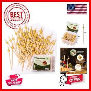 200 PCS Cocktail Picks, 4.7 Inch Long Fancy Toothpicks for Appetizers, Cockt... - Picture 1 of 8