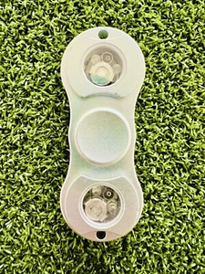 Fidget Hand Spinner ALUMINIUM - für Angst & Stressabbau (Silber) - Bild 1 von 2