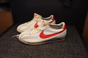 Vintage 1980er Nike Cortez Forrest Gump Laufschuhe Größe 12 OG weiß rot blau - Bild 1 von 24