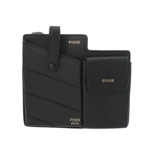 FENDI Phone case Black/Noir 8BS026 shoulder bag 800000134483000 - Picture 1 of 12