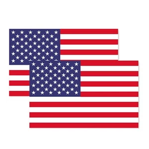 Pegatinas Bandera Americana Tamaño Pequeño 2"x3.8" casi todas superficies duras y lisas 5 un. - Imagen 1 de 8