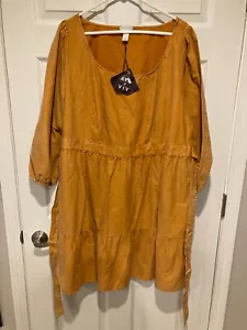 Ava & Viv Balloon 3/4 Sleeve Copper A-Line Dress New With Tags Women's - Picture 1 of 3