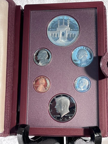 1984 United States Olympic Prestige Proof Set With COA Cover