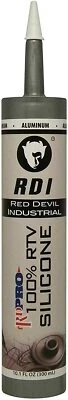 Red Devil Industrial 0816/5I RD PRO 100% RTV Silicone 10.1 fl oz., Aluminum