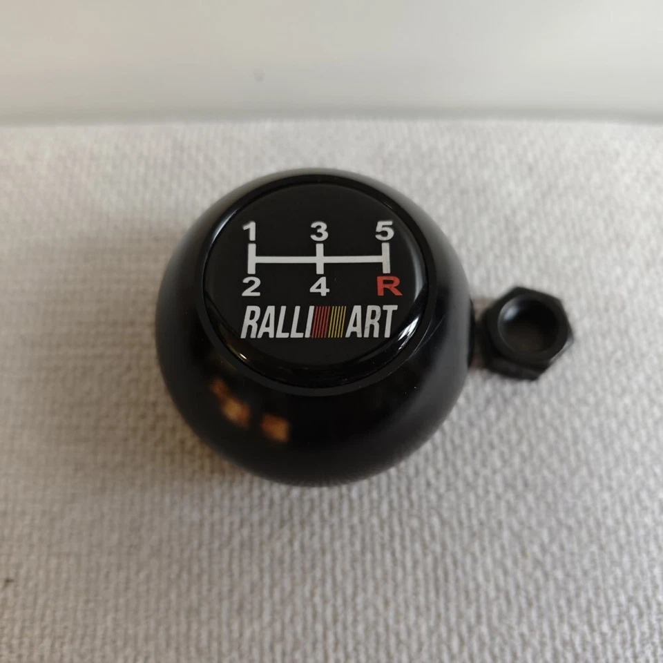 RALLIART 5 NEGRO perilla de cambio MITSUBISHI LANCER EVO MIRAGE ECLIPSE Triton VR4 Foto 1 de 4