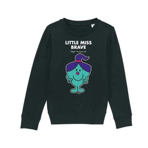 Mr Men Sweatshirt Little Miss Brave Long Sleeve Kids Unisex Jumper Pullover - Picture 1 of 16