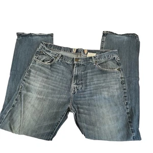 Monarchy Jeans Y2K Herren Größe 40 x 34 Blau Distressed Bootcut Bestickte Tasche - Bild 1 von 9