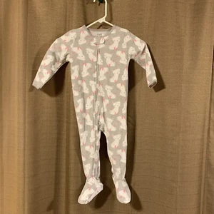 Pijama para dormir Child of Mine, talla 24M, patas, 100% poliéster, gris - Imagen 1 de 7