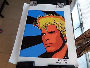 Billy Idol Portrait - Original Gemälde signiert von Stephen Baffa Acryl/Leinwand #12 - Bild 1 von 4