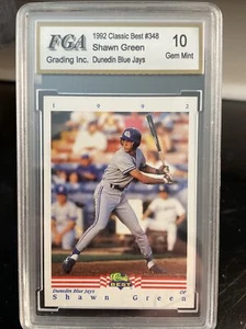 Tarjeta verde Shawn clásica de béisbol menor 1992 # 348 10 gemas como nueva impecable - Imagen 1 de 2