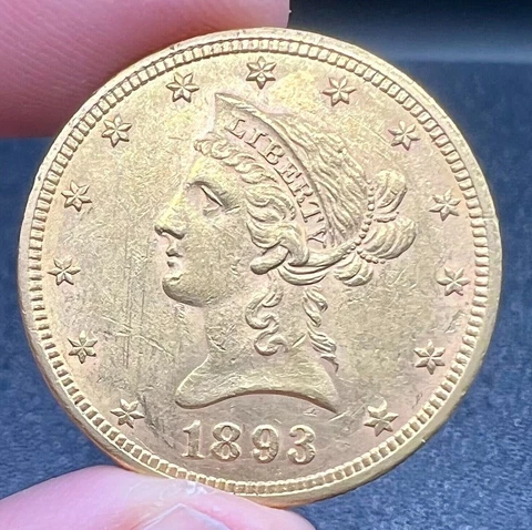 1893-P $10 Gold Liberty Head Eagle Cover