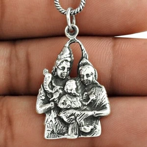 925 Sterling Silver Handcrafted Jewelry Pendant Religious E35 - Imagen 1 de 4