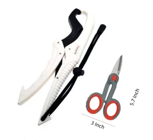 Lures Pro Fishing Gripper Floating Lip Gripper 9 Zoll 6 Zoll geflochtene Schere - Bild 1 von 4