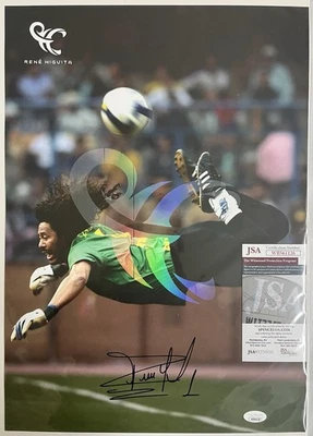 Rene Higuita Signed 13x18 Photo JSA COA Colombia Futbol - Image 1 of 4