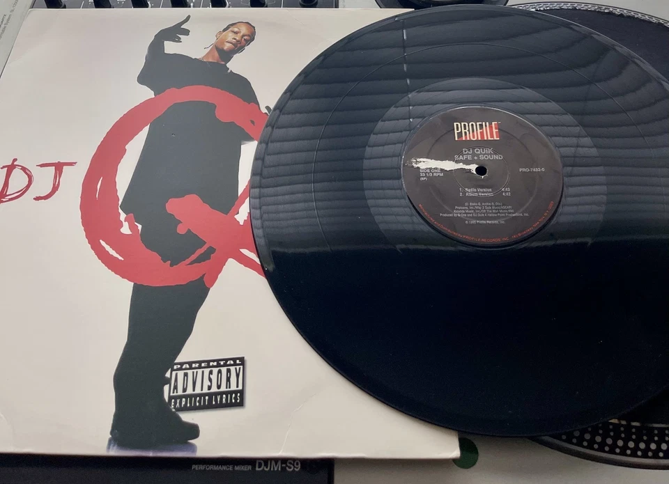DJ Quik – Safe + Sound OG 1995 Press 12" PROMO in Picture Cover VG+/VG - Image 1 of 2