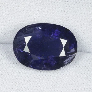 6.93 ct MASSIVE INCLUSION - PURPLE BLUE - NATURAL IOLITE - OVAL See Vdo PU - Picture 1 of 3