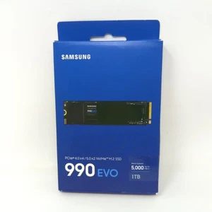 Samsung 990 EVO 1TB Internal NVMe M.2 2280 SSD PCIe 4x4 / 5x2 – 5000MB/s - Black - Picture 1 of 7