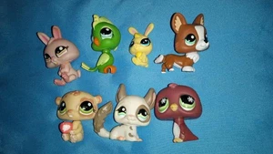 LPS Littlest Pet Shop Konvolut 7 Haustiere ohne Magnete - Bild 1 von 5