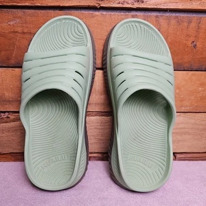 Kuailu Sandali Donna 6 Schiuma di Mare Verde Recupero Scivoli Supporto Arcobaleno Comfort  - Foto 1 di 7