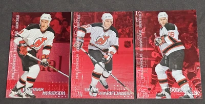 1999-00 ITG -Millennium Series- "RUBY" #/1000 NJD -Sharifijanov, Holik, Morrison - Image 1 of 4