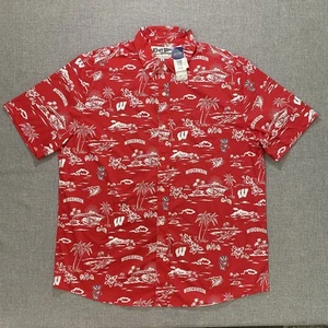 Reyn Spooner Herren XL Wisconsin Badgers Button Down Performance Hemd Neu Lesen - Bild 1 von 10