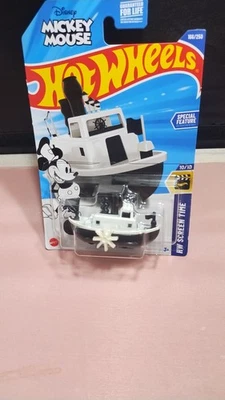 Hot Wheels Mickey Mouse Disney Steamboat HW Screen Time #10/10 Diecast Must See! - Image 1 of 2