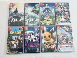¡Lote/paquete de juegos para Nintendo Switch! 8 Juego Físico Zelda, Mario ¡EXCELENTE ESTADO! - Imagen 1 de 5
