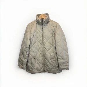Giubbotto imbottito piumino d'oca beige Burberry donna taglia small - Foto 1 di 18