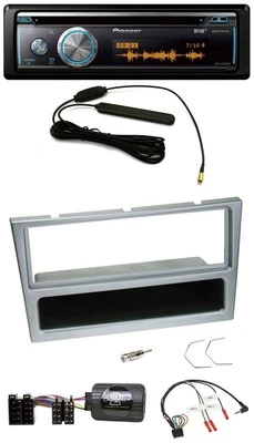 Pioneer CD USB Bluetooth DAB Lenkrad Autoradio für Opel Corsa C 2000-2004 silber - Bild 1 von 4