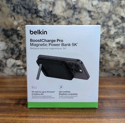 Belkin BoostCharge Pro Powerbank 5000mAh MagSafe Qi2 para iPhone - Preto - Imagem 1 de 4