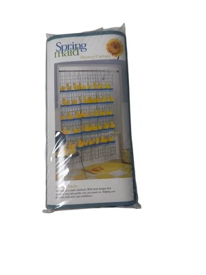 Spring Maid Rubber Ducky Vinyl Shower Curtain Vintage New Fast Shipping - Image 1 of 4