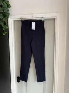The Fold 4-Way Stretch Haydon Super Slim-Leg Trousers UK 8 Navy New With Tags - Picture 1 of 10