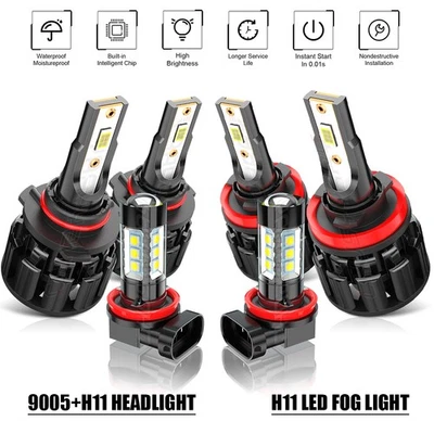 Para Lexus ES350 ES300h 2013-2015 6x faros LED haz alto/bajo + bombillas antiniebla Foto 1 de 4