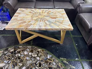 Coffee Table Top, Side Table, Table Top Victoria Agate Stones Table Top Living R - Picture 1 of 15
