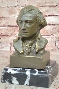 Historischer Führer George Washington Bronze Büste Wachsausschmelzmethode Skulptur für Co - Bild 1 von 10