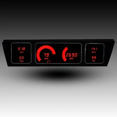 Panel de tablero digital Chevy Impala/Caprice 1977-1990 LED rojos hecho en EE. UU. Foto 1 de 4