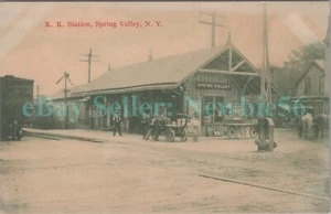 Spring Valley NY- ESTACIÓN DE TREN ERIE DE CRUCE - Postal Condado de Rockland - Imagen 1 de 2