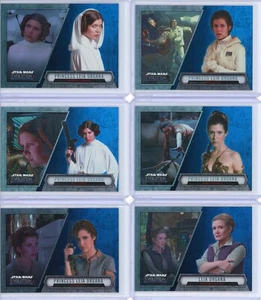 2016 Topps STAR WARS Evolution PRINZESSIN LEIA blaues Lichtschwert PARALLEL #34-39 - Bild 1 von 2