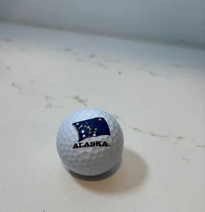 ALASKA Logo Golfball Sammlerstück - Custom mit Namen Ken - Bild 1 von 2