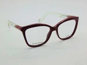 New GIVENCHY GV 0008 QUL Burgundy/Crystal 54mm Eyeglasses - Picture 1 of 7