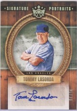 AUTOGRAPH TOMMY LASORDA 2022 DIAMOND KINGS SIGNATURE PORTRAITS SP-TL 5/10 +BONUS