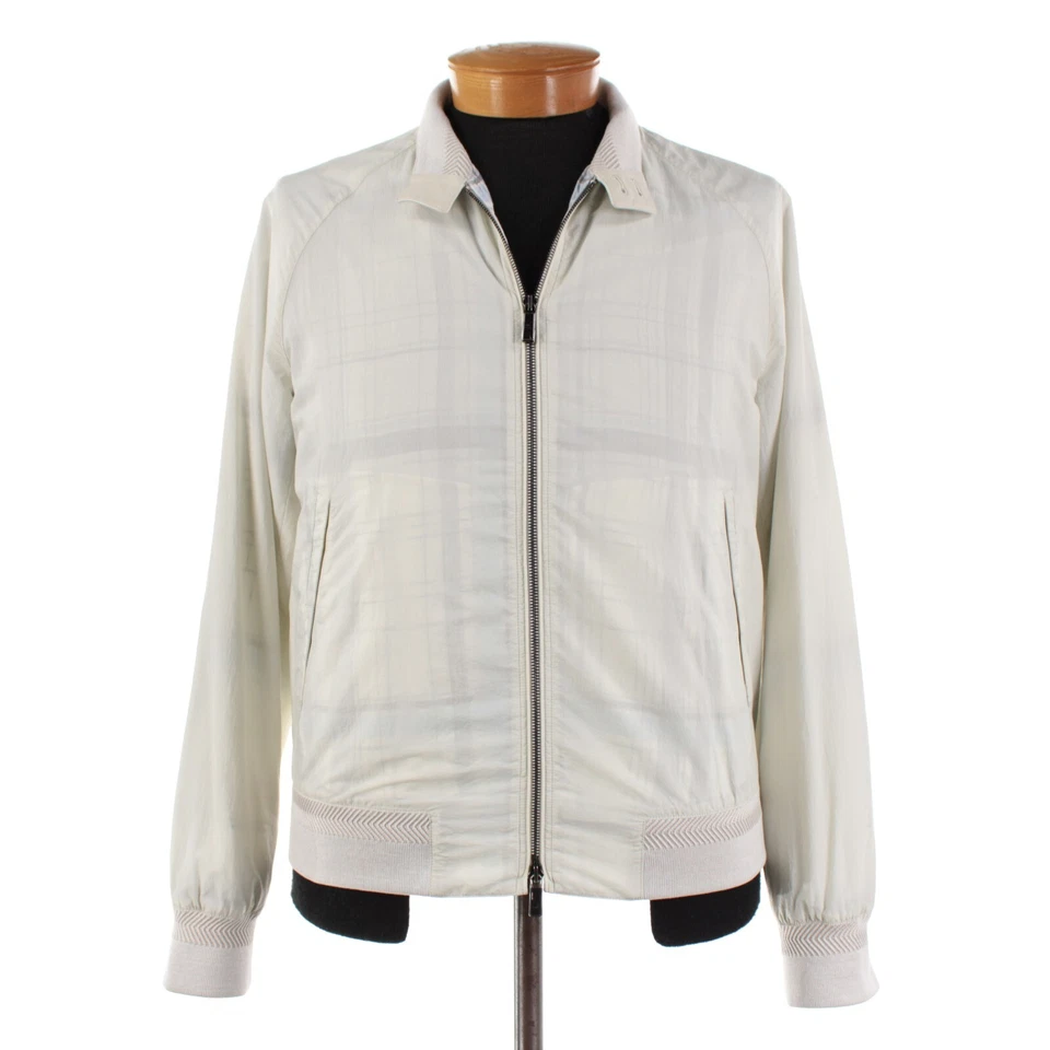 Chaqueta Bomber Ermenegildo Zegna Cremallera Completa Mezcla Poliamida Talla 50R (M EE. UU.) Beige Foto 1 de 4