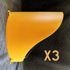 Lot of 3 12" Poly Yellow Traffic Light Visors for Econolite Cap Style NOS