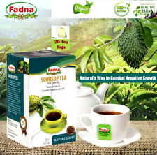 Soursop Green Herbal Tea Natural Contains Vitamin C and Beta-carotene  20 Bags