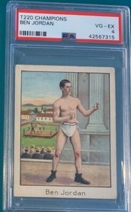 T220 Mecca Boxing Champions 1910 Ben Jordan PSA 4 Perfectly Centered