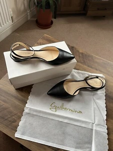 Guilhermina Womens Black Slingback Ankle Strap Sandals UK 8/ EUR 41/ USA 10 - Picture 1 of 7