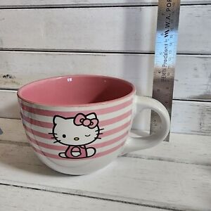 Hello Kitty - Sanrio 24 oz Pink Ceramic Mug Coffee/Soup Gift Free Shipping NEW