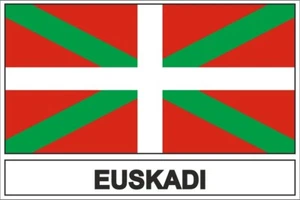 Autocollant sticker drapeau basque pays euskadi - Imagen 1 de 1