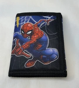 Marvel Spider-Man SpiderVerse Kids Adults Tri-Fold Hook and Loop Wallet - Picture 1 of 10
